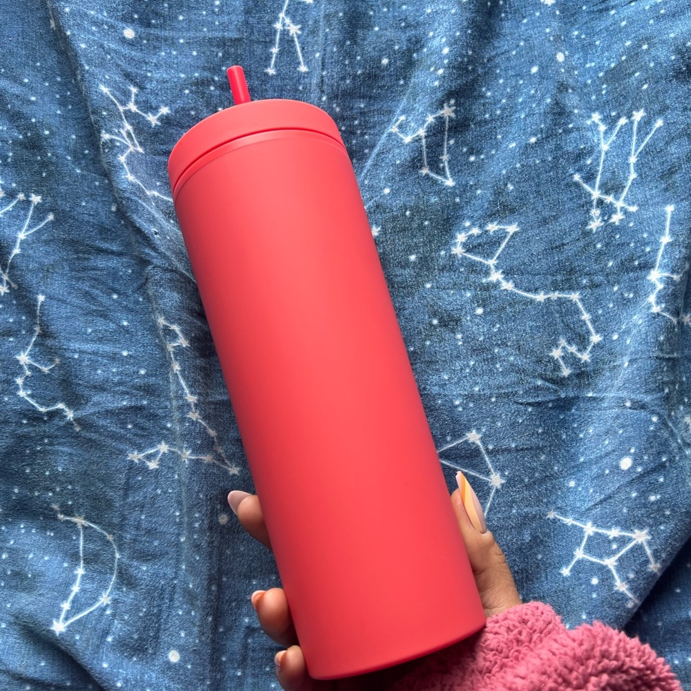 Happy Red Summer Skinny Tumbler